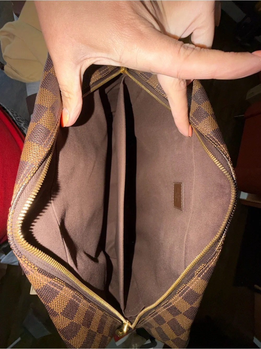 Louis Vuitton Brown Damier Canvas Laptop Bag